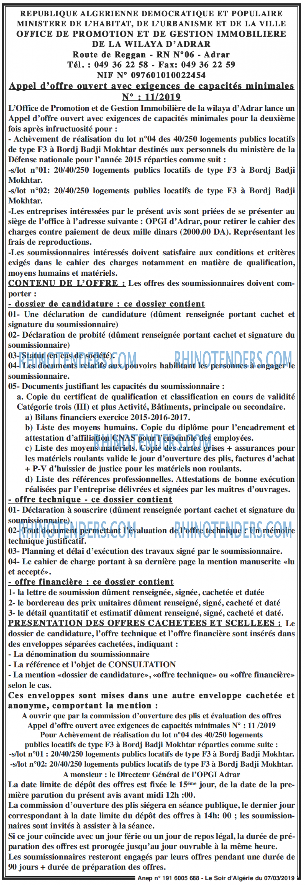 LE SOIR D'ALGERIE
