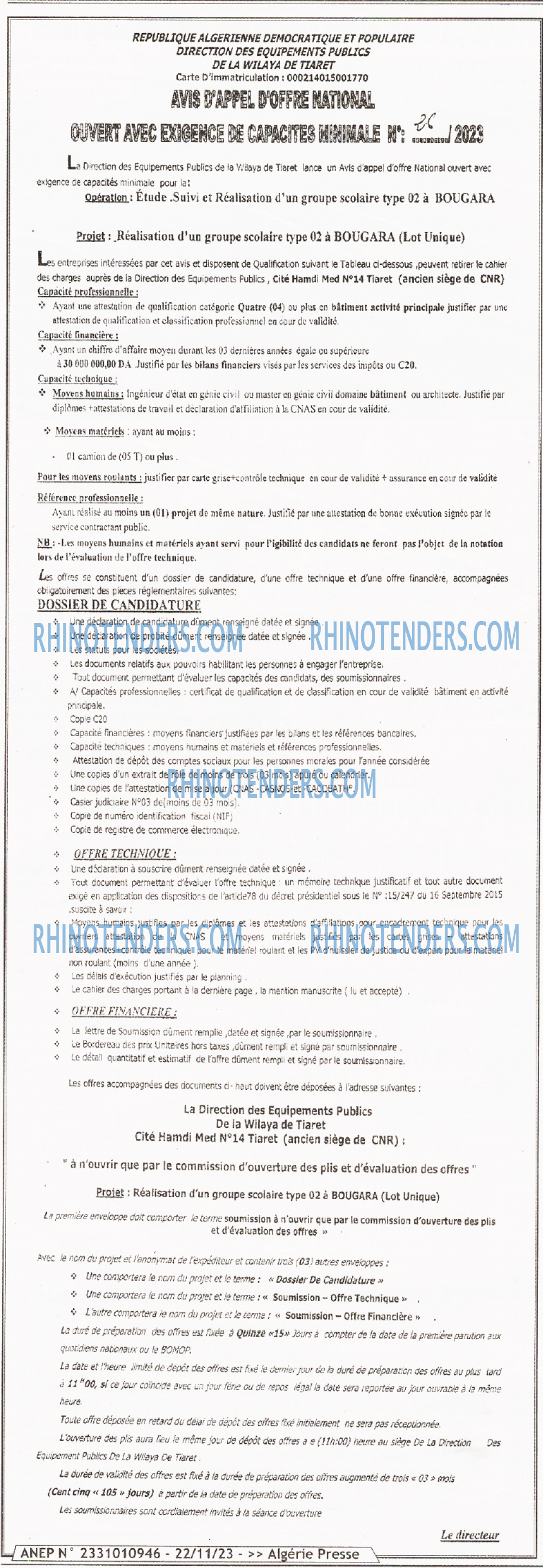 ALGERIE PRESSE