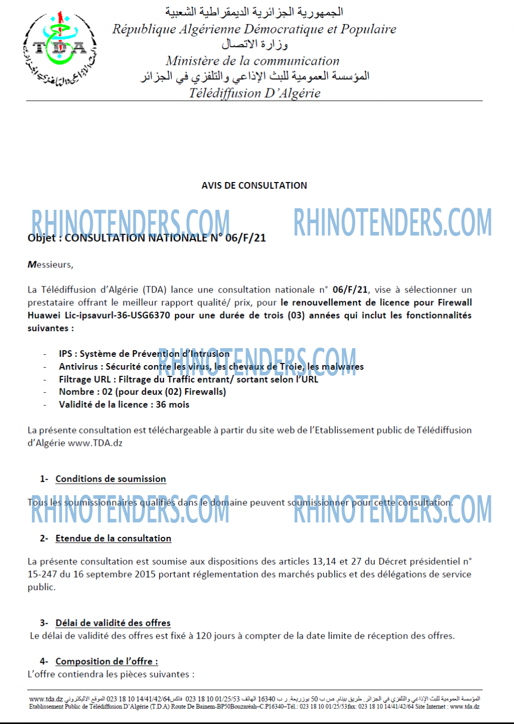 Rhinotenders