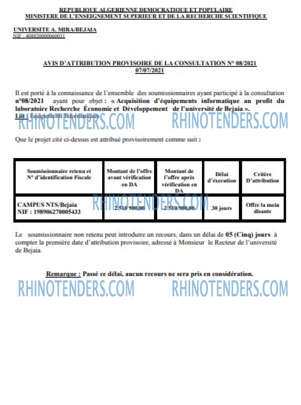 Rhinotenders