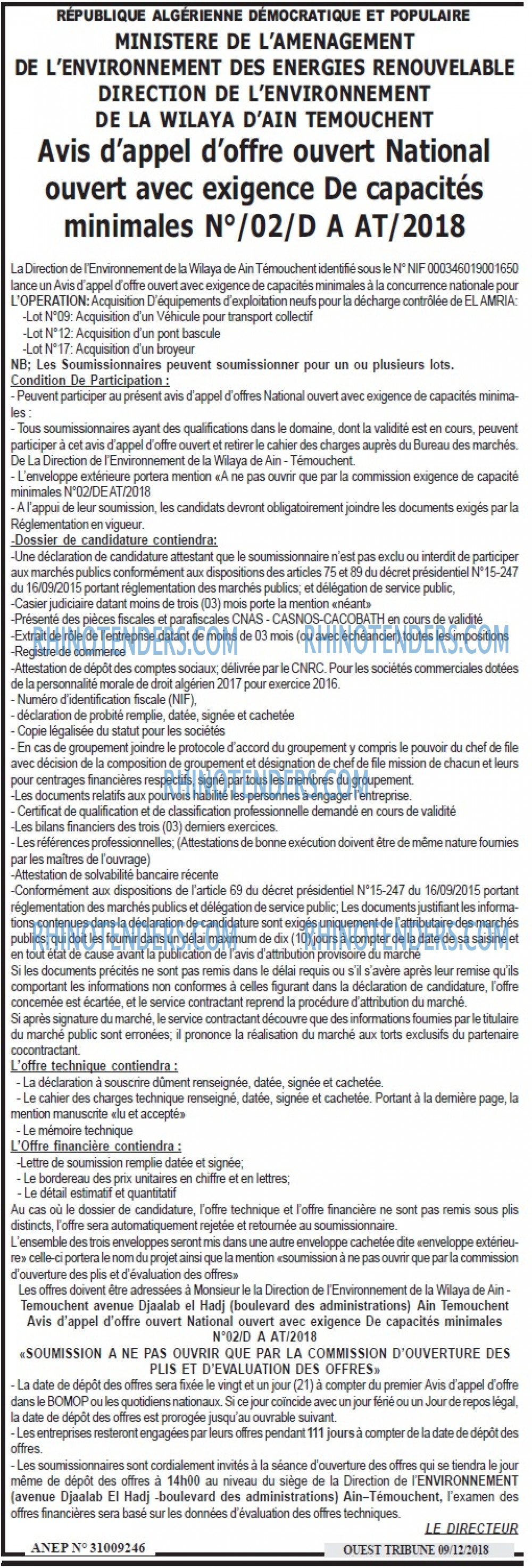 ouest TRIBUNE
