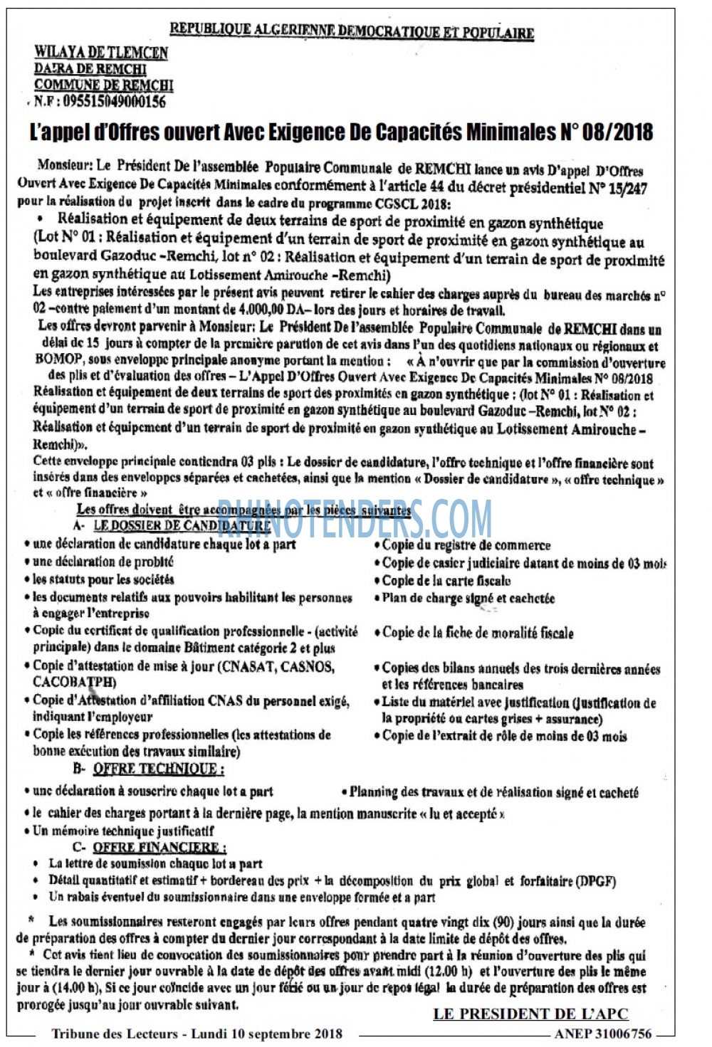 TRIBUNE DES LECTEURS