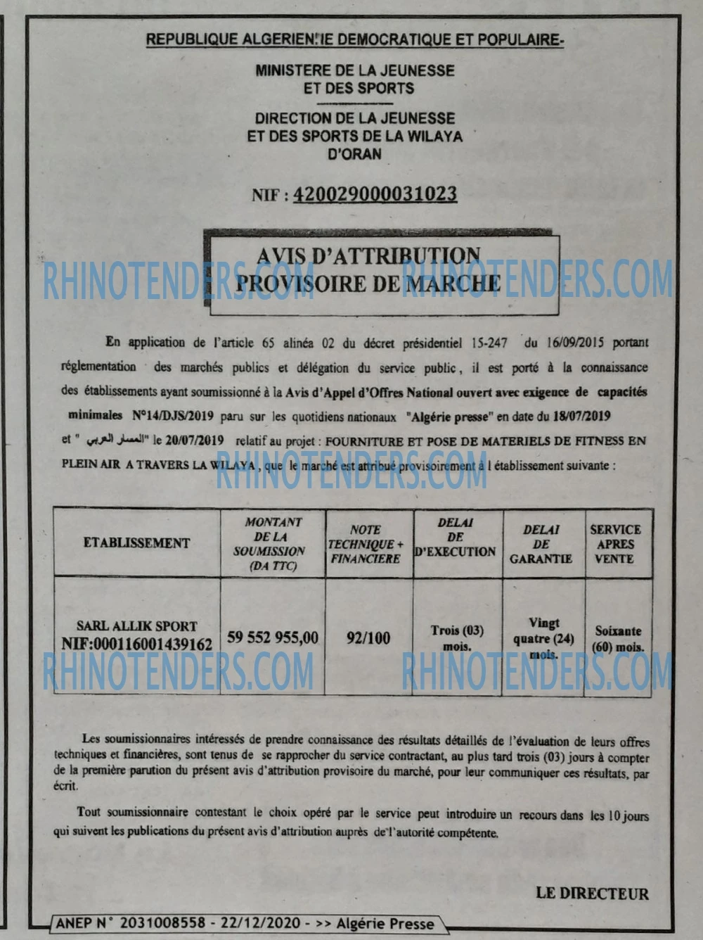 ALGERIE PRESSE