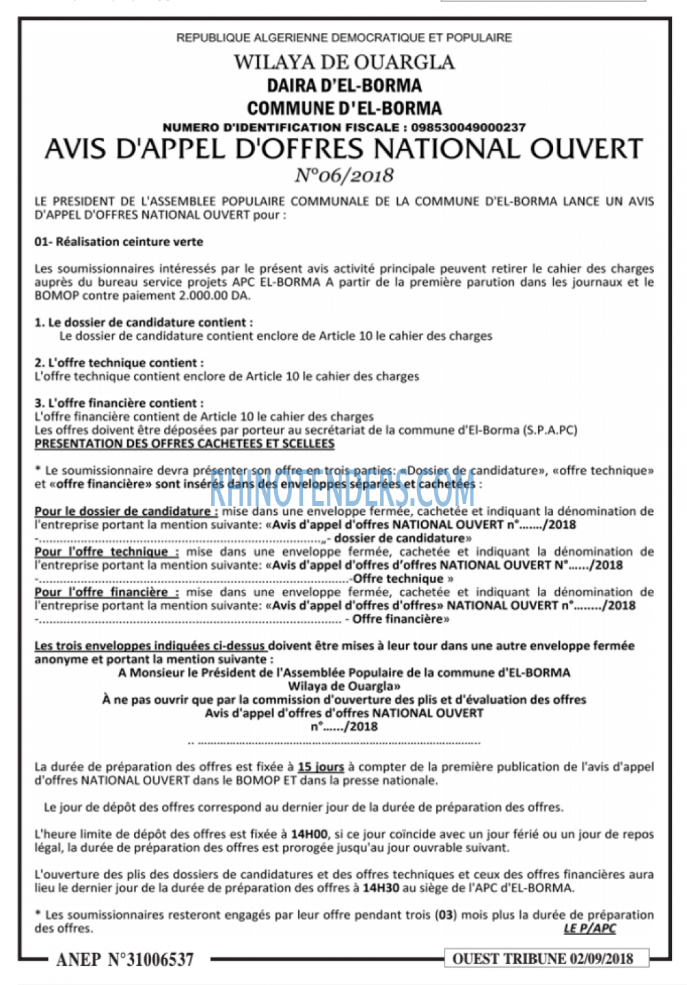 ouest TRIBUNE