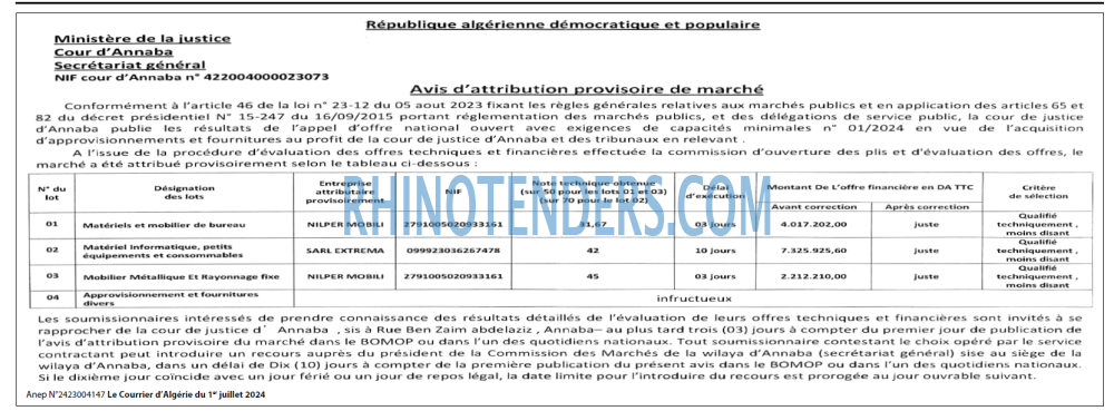 Le Courrier d'Algerie
