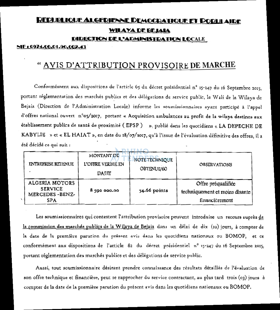 LA DEPECHE DE KABYLIE