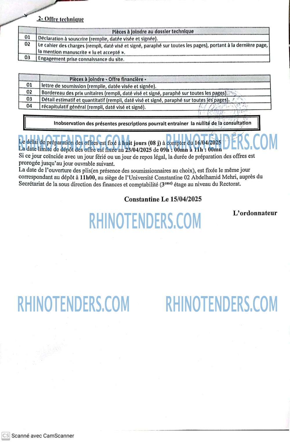 Rhinotenders