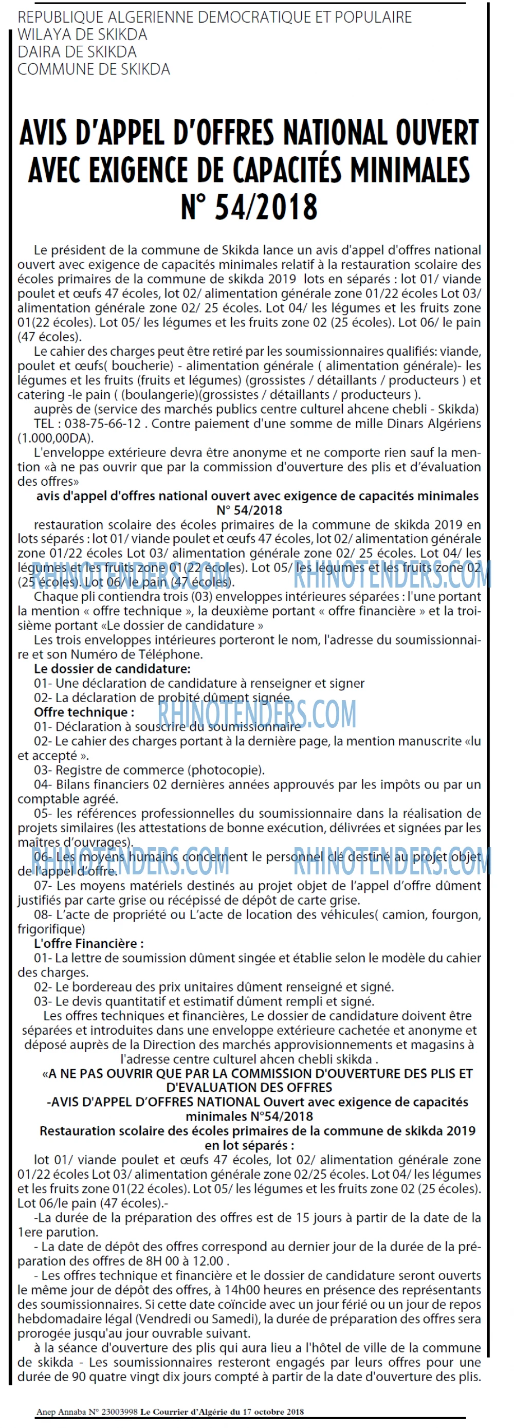 Le Courrier d'Algerie