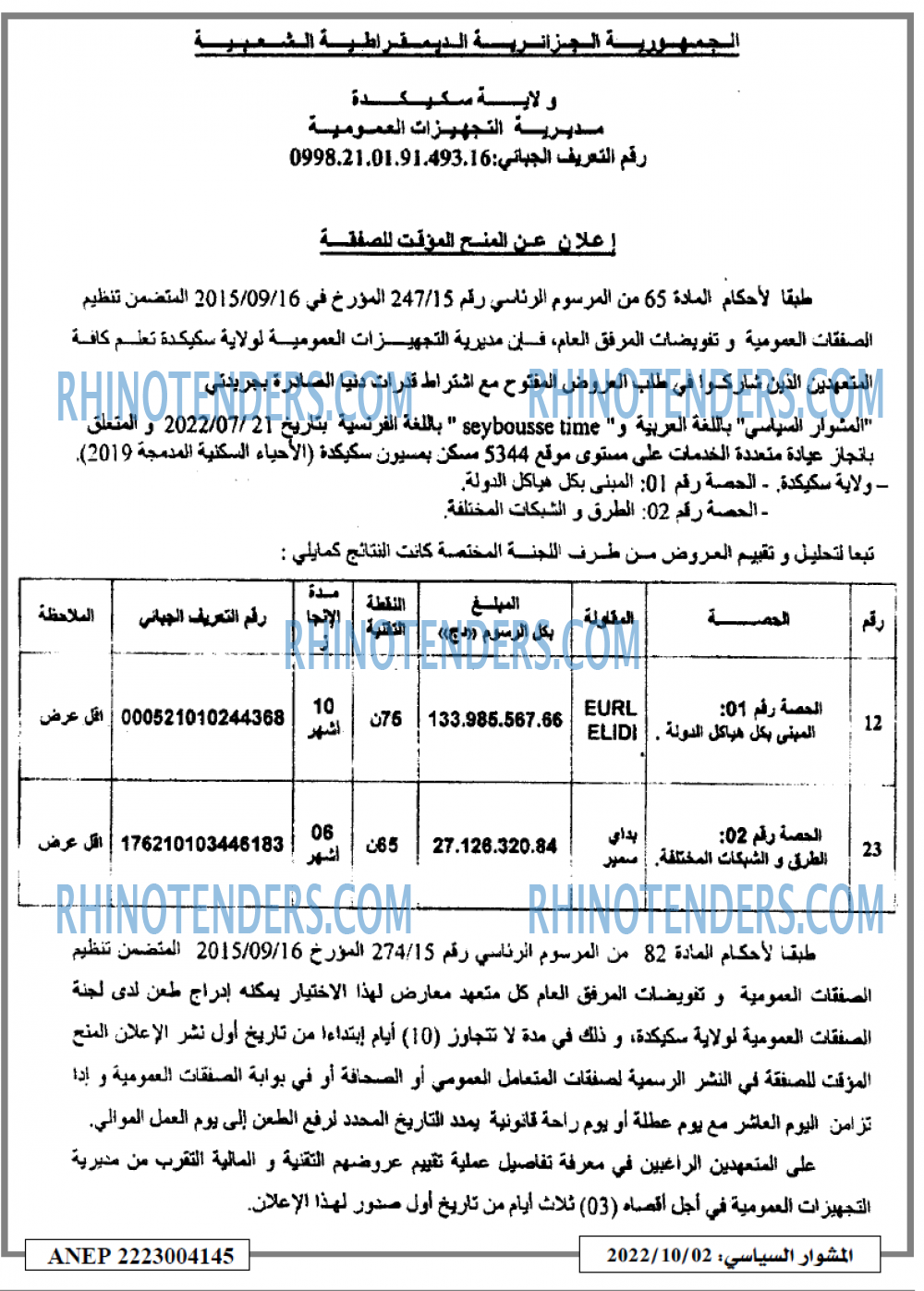 المشوار السياسي