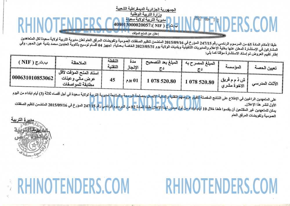 Rhinotenders