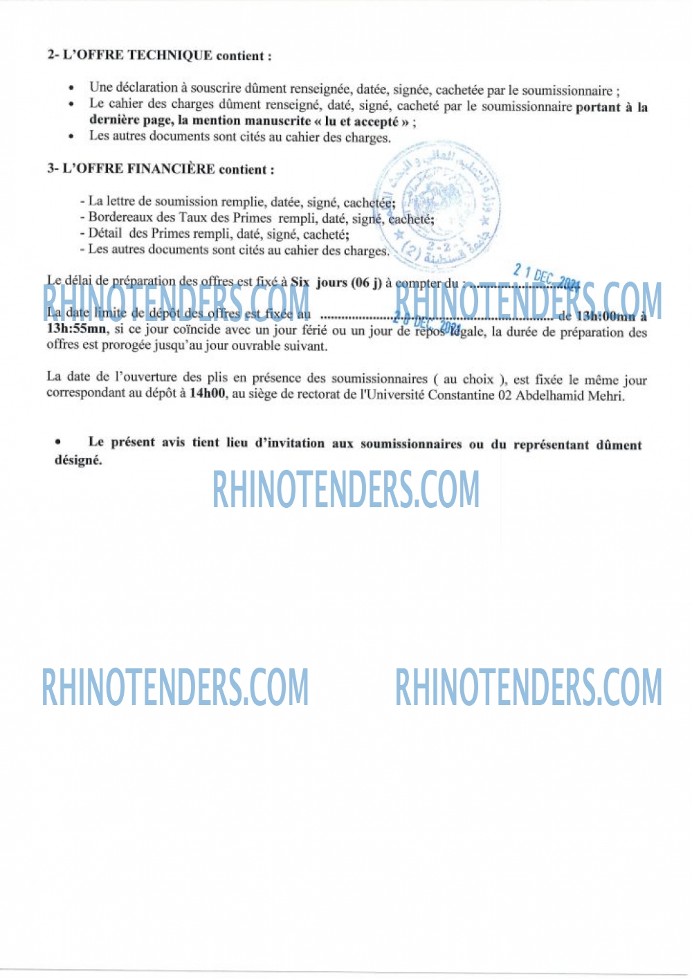 Rhinotenders