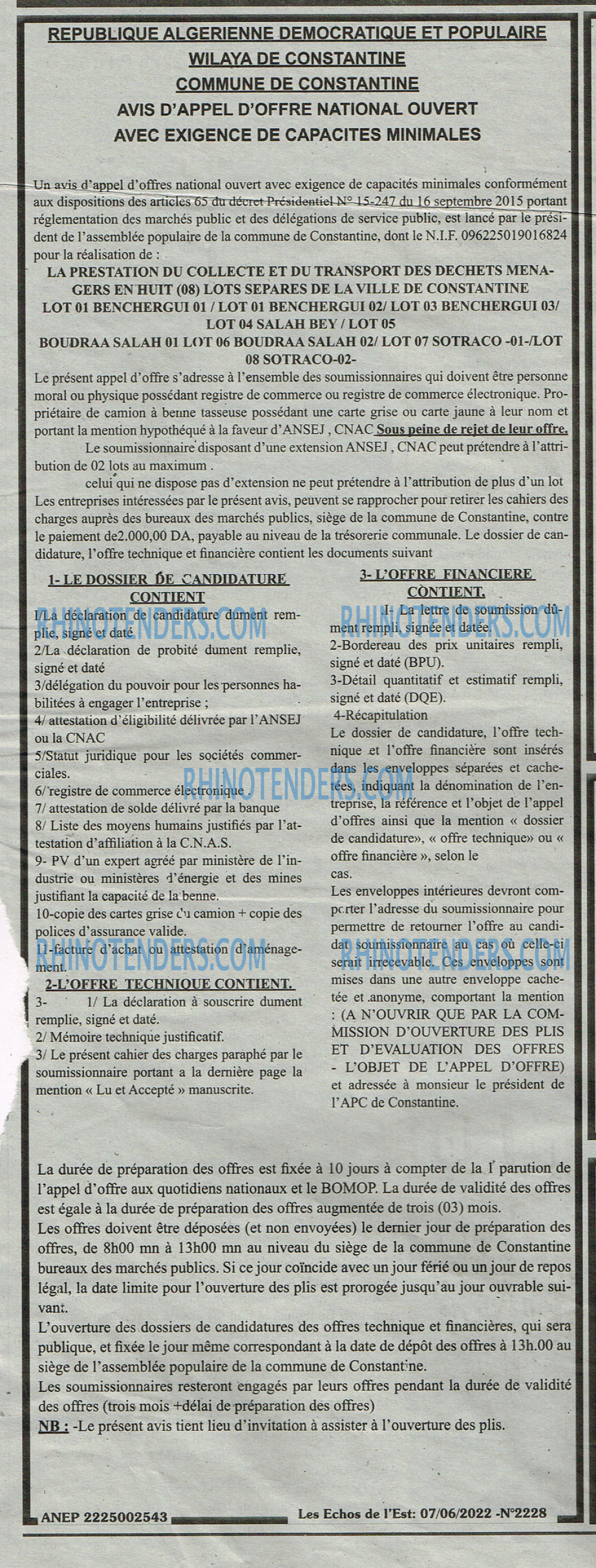 Les Echos de l'Est