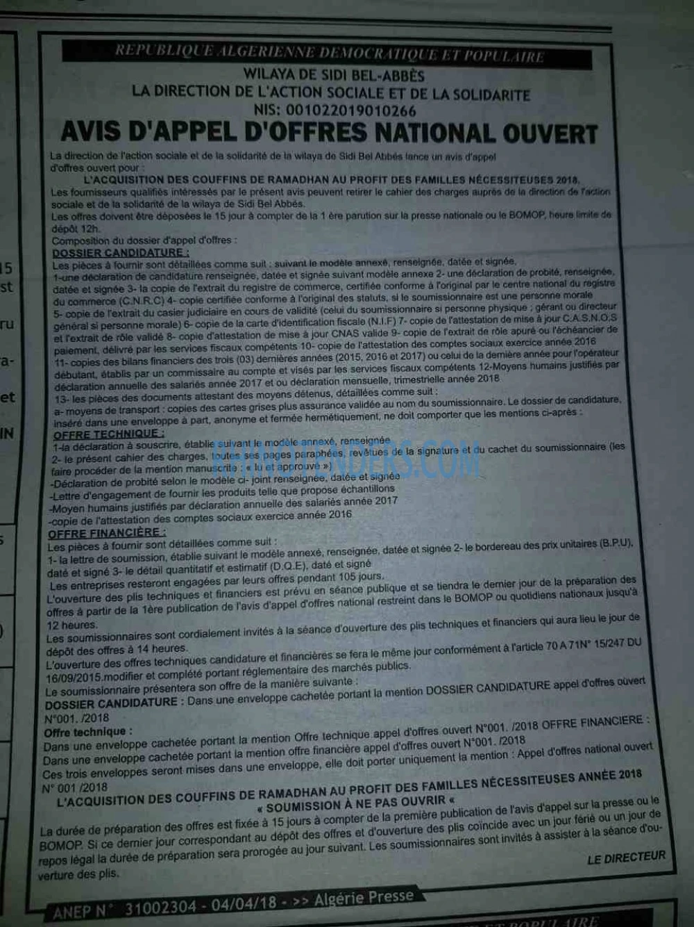 ALGERIE PRESSE