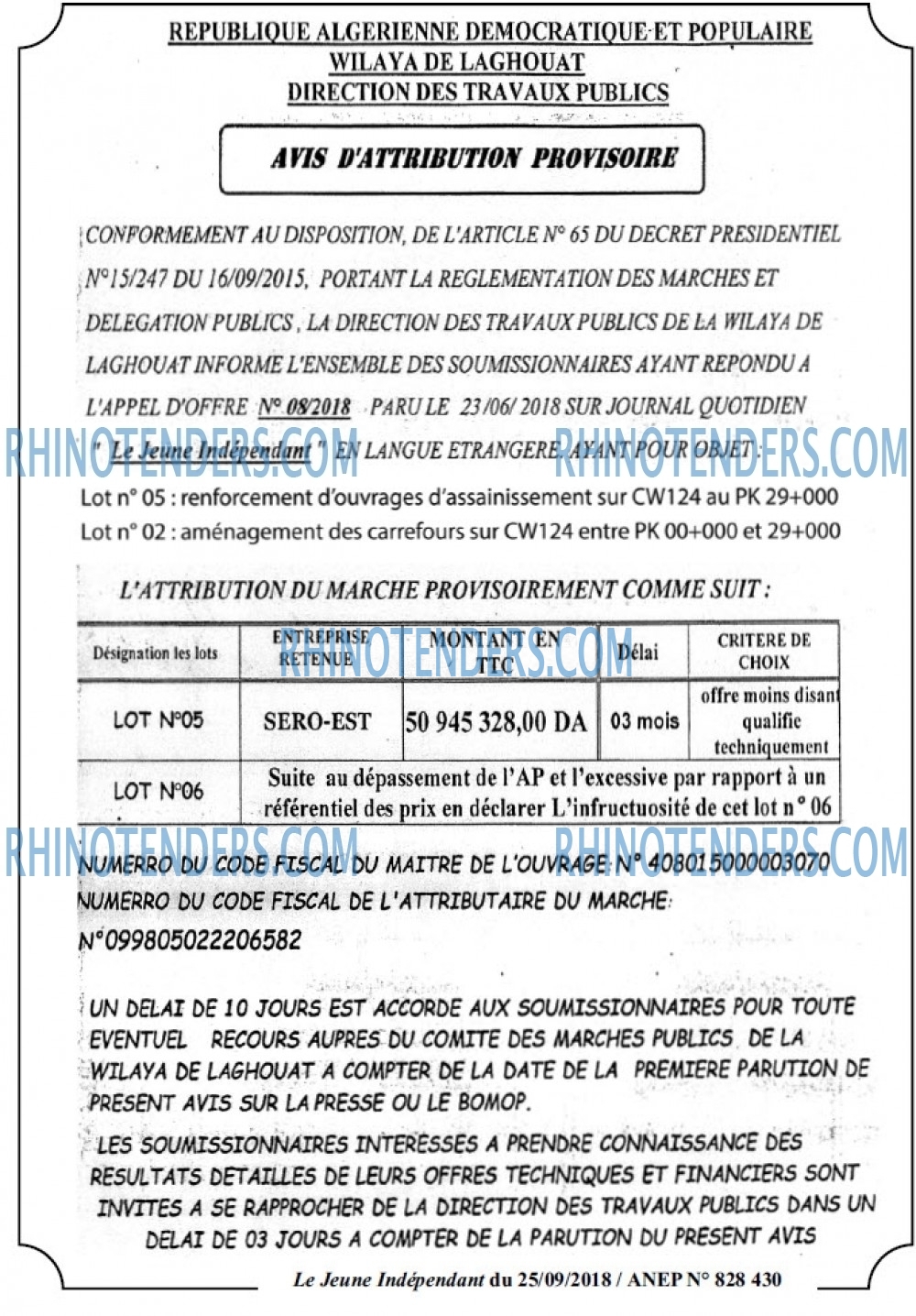 Jeune Independant