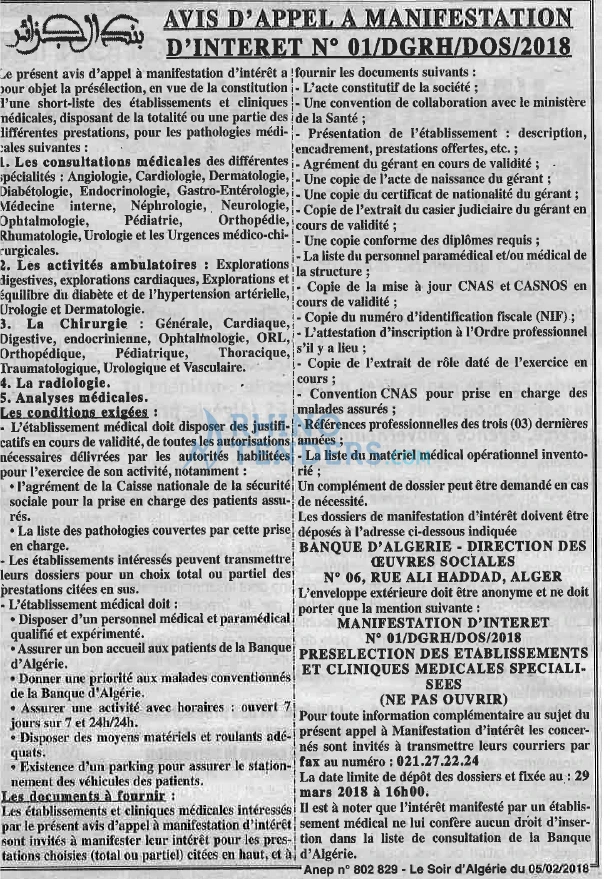 LE SOIR D'ALGERIE