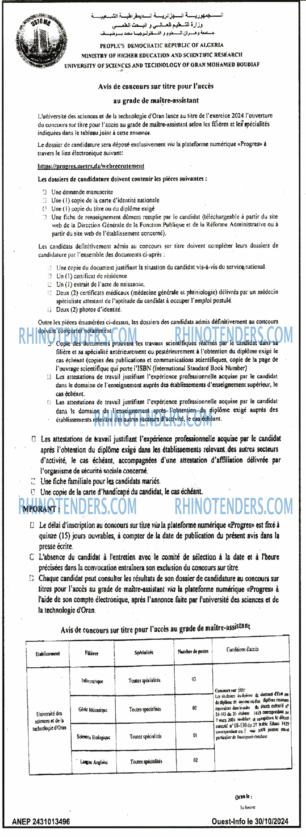 ouest TRIBUNE