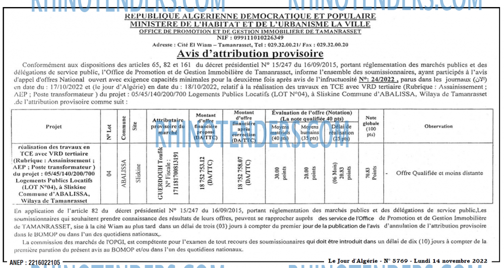 Le Jour d'Algérie