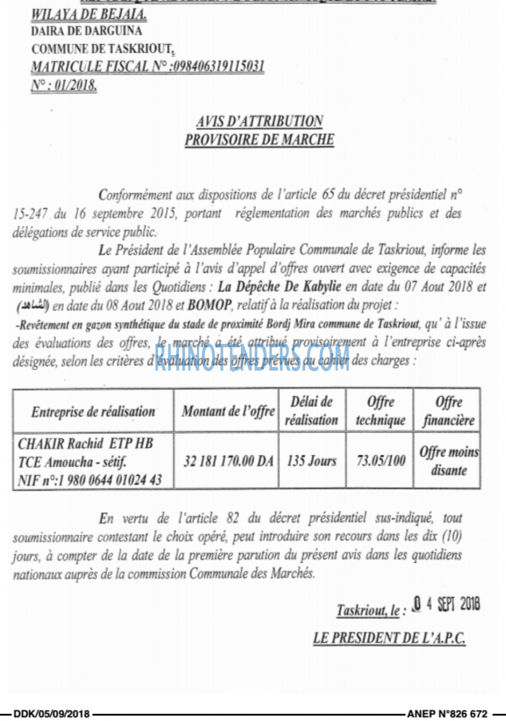 LA DEPECHE DE KABYLIE