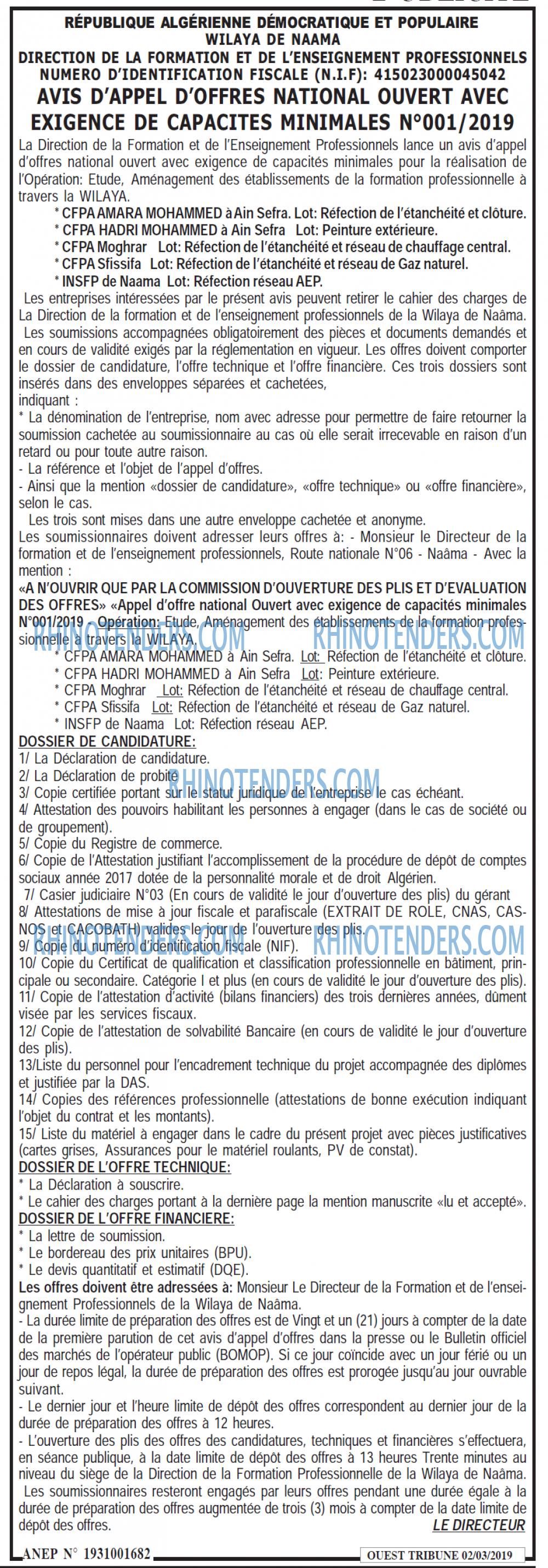 ouest TRIBUNE