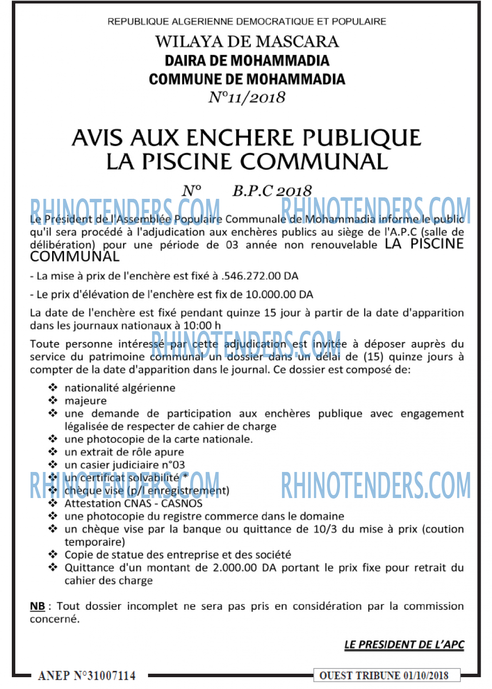 ouest TRIBUNE