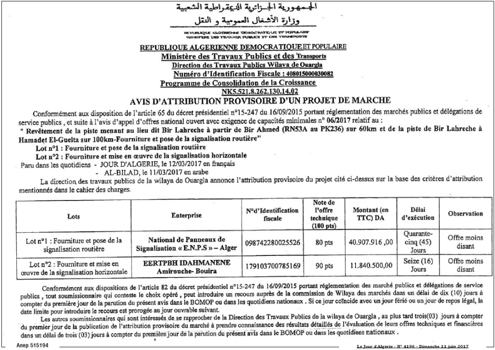 Le Jour d'Algérie