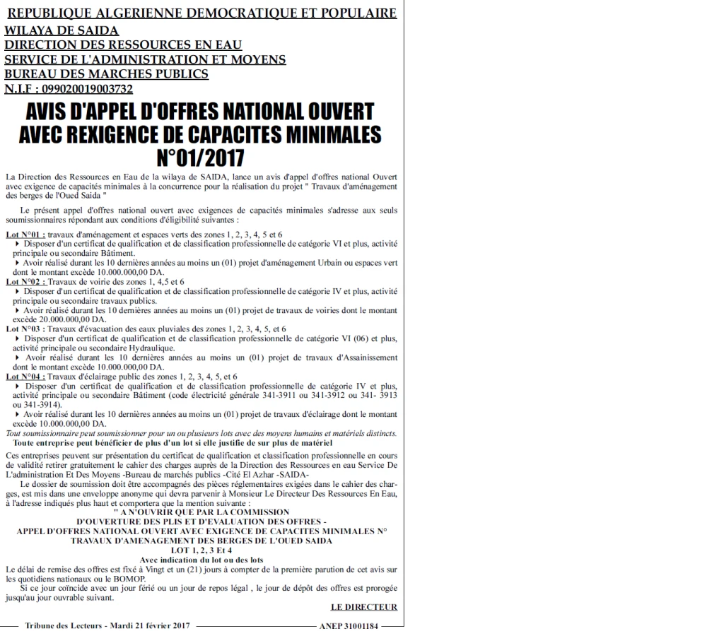 TRIBUNE DES LECTEURS