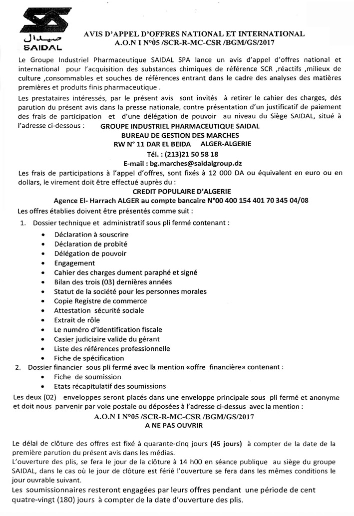 LE SOIR D'ALGERIE
