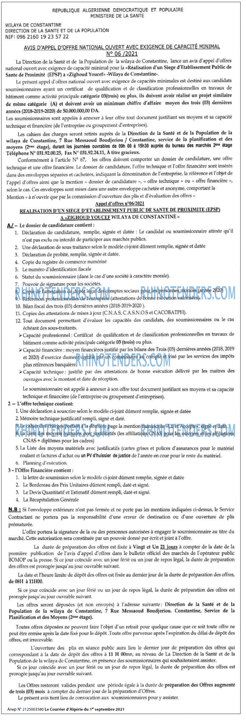 Le Courrier d'Algerie