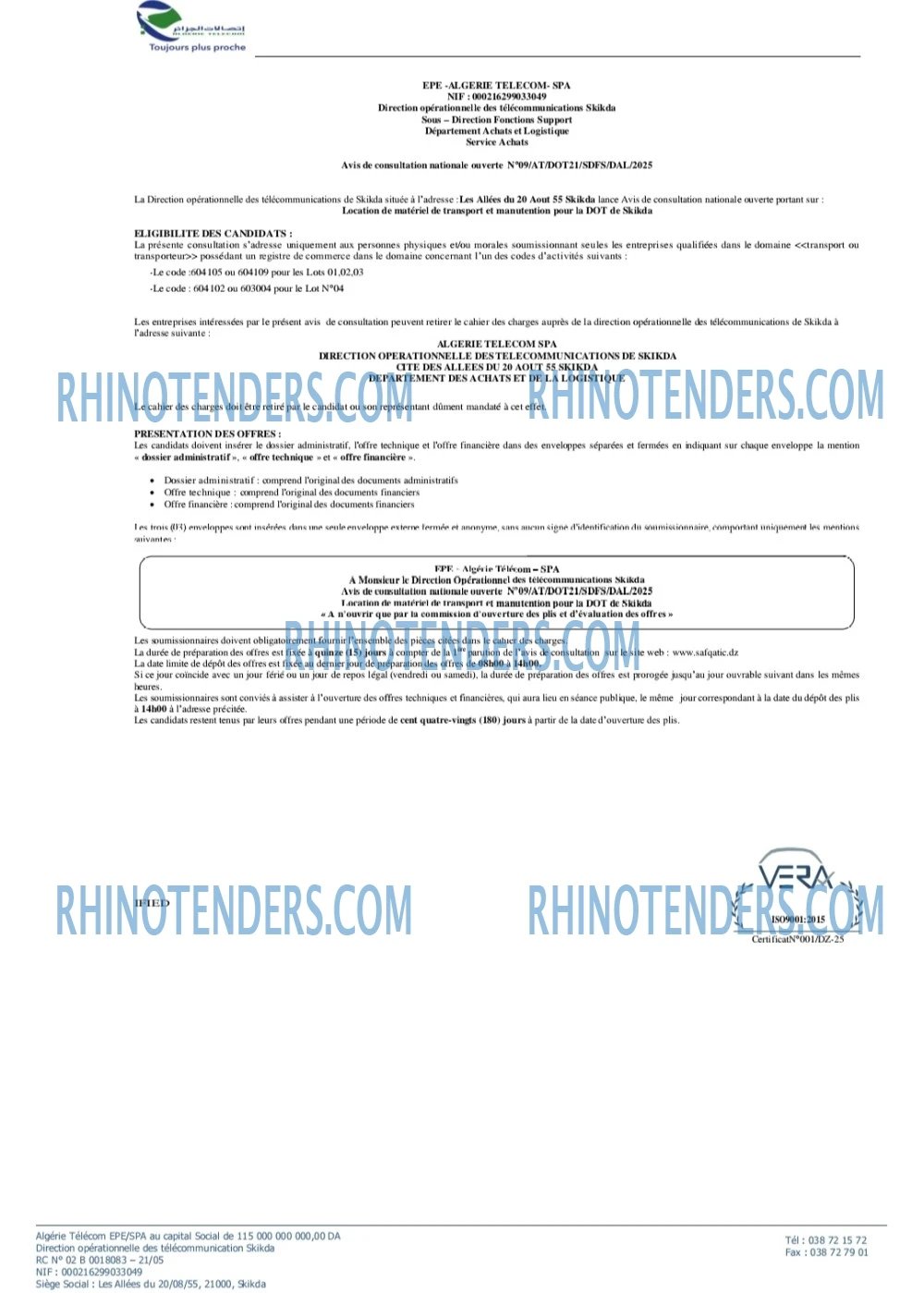 Rhinotenders