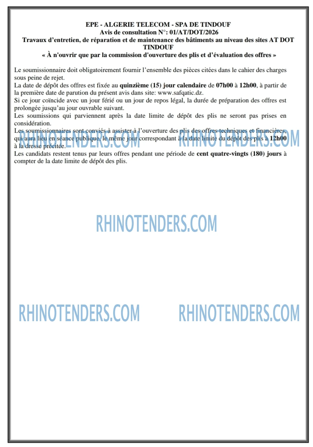 Rhinotenders