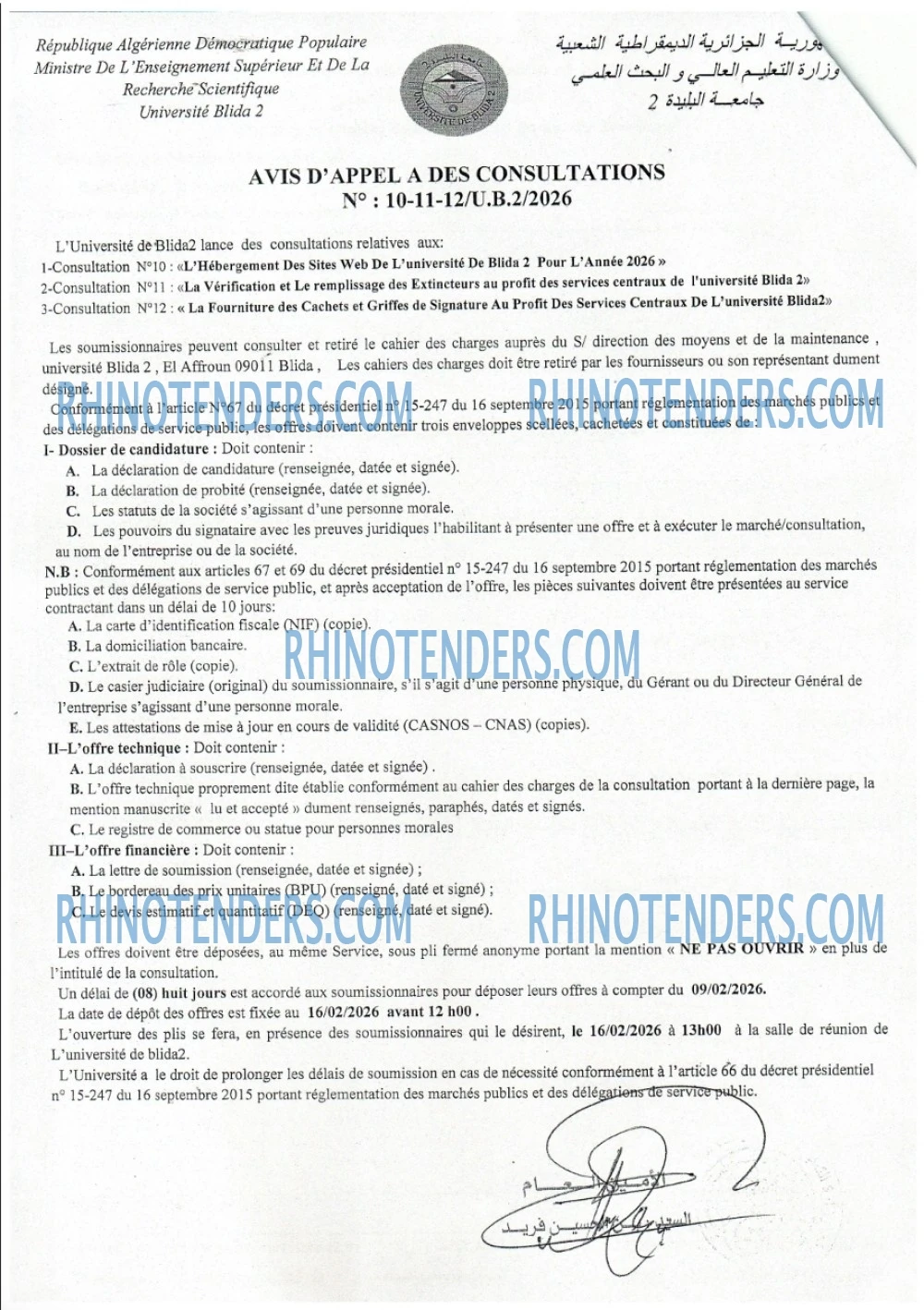Rhinotenders