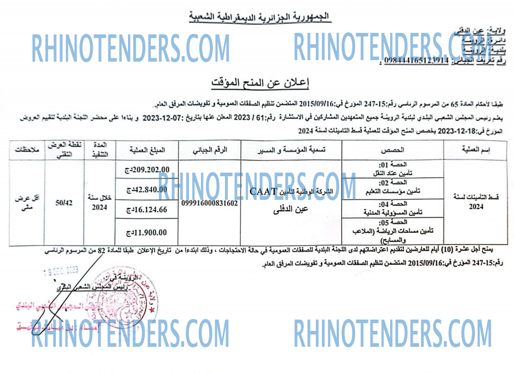 Rhinotenders