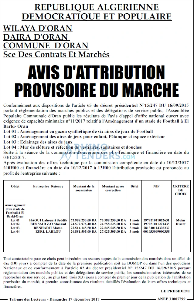 TRIBUNE DES LECTEURS