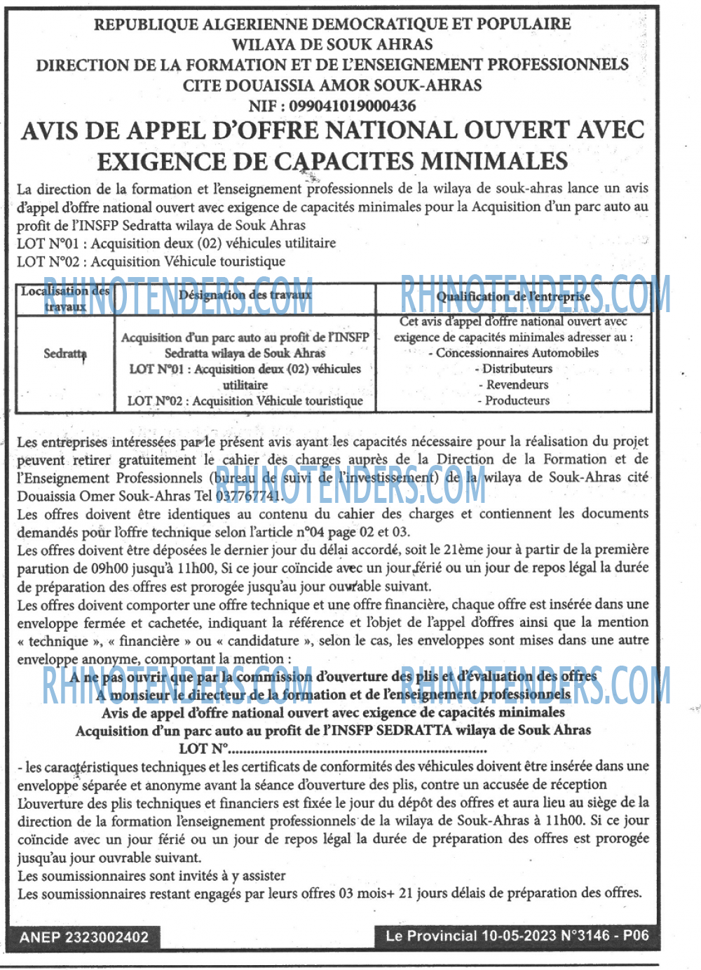 LE PROVINCIAL