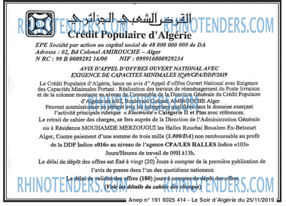 LE SOIR D'ALGERIE