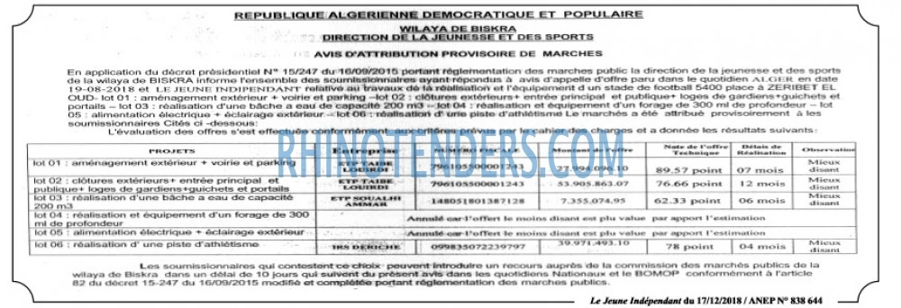 Jeune Independant