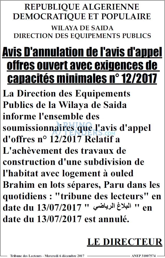 TRIBUNE DES LECTEURS