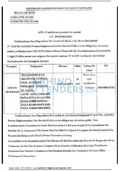 Le Courrier d'Algerie