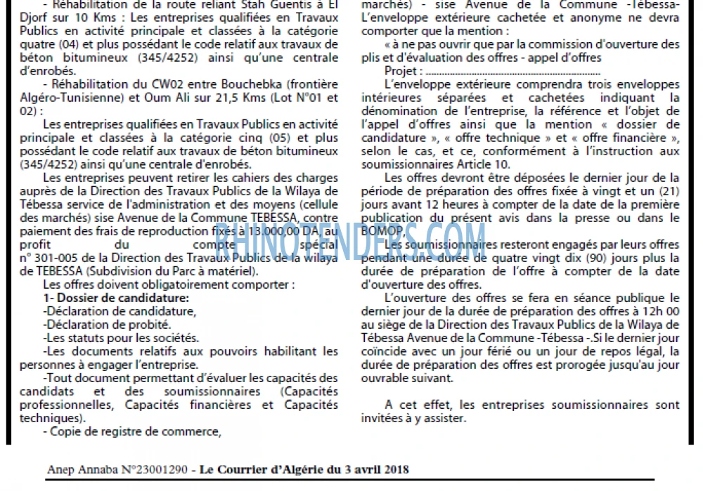 Le Courrier d'Algerie