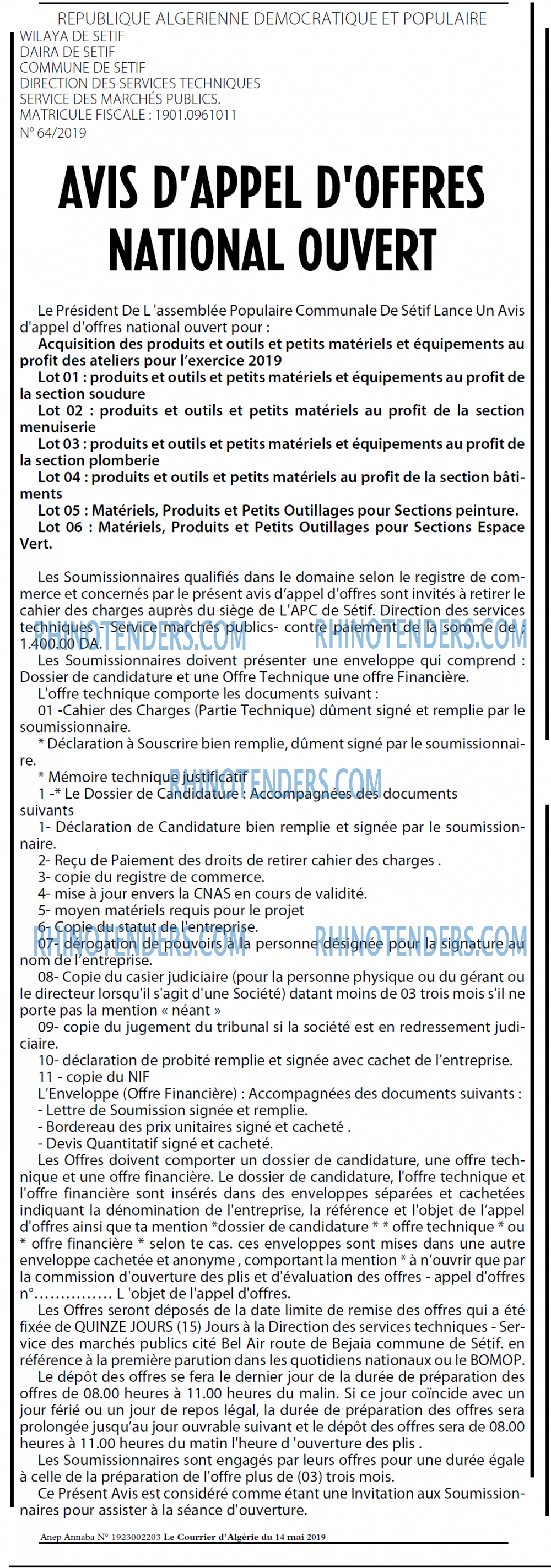 Le Courrier d'Algerie