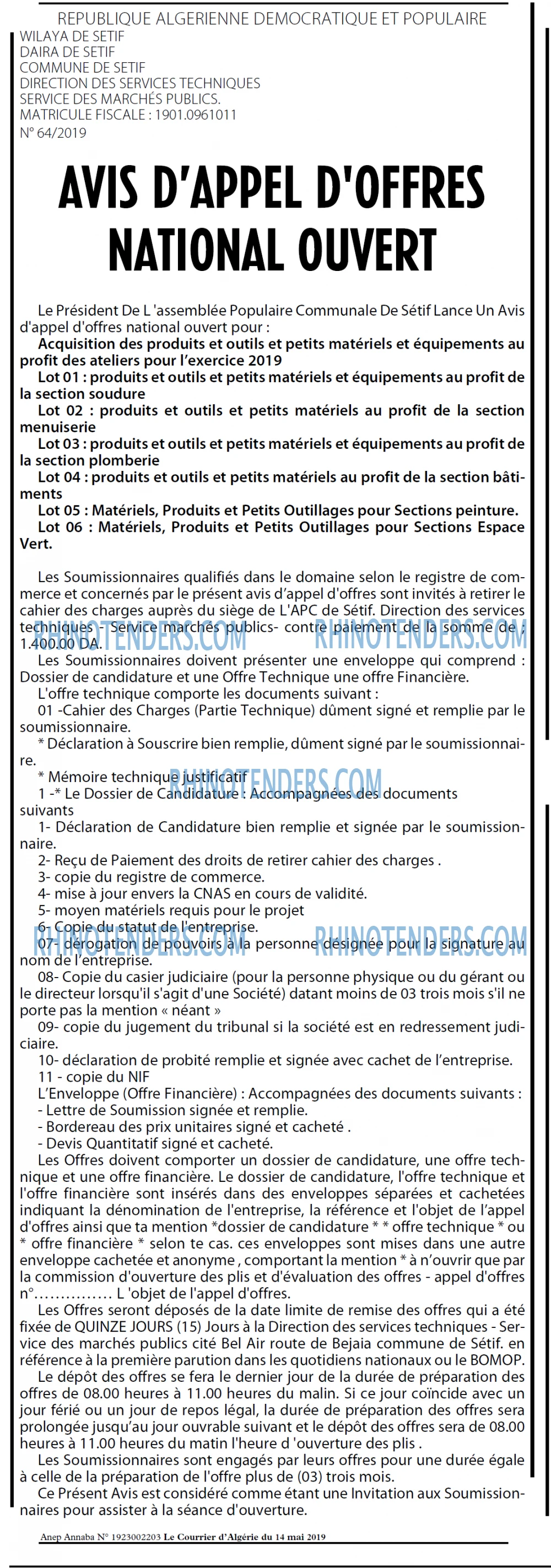 Le Courrier d'Algerie