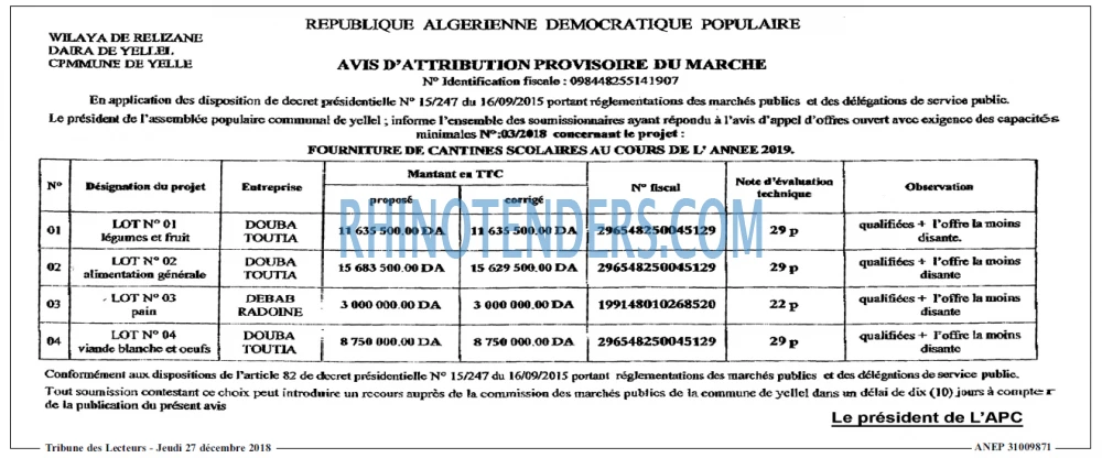 TRIBUNE DES LECTEURS