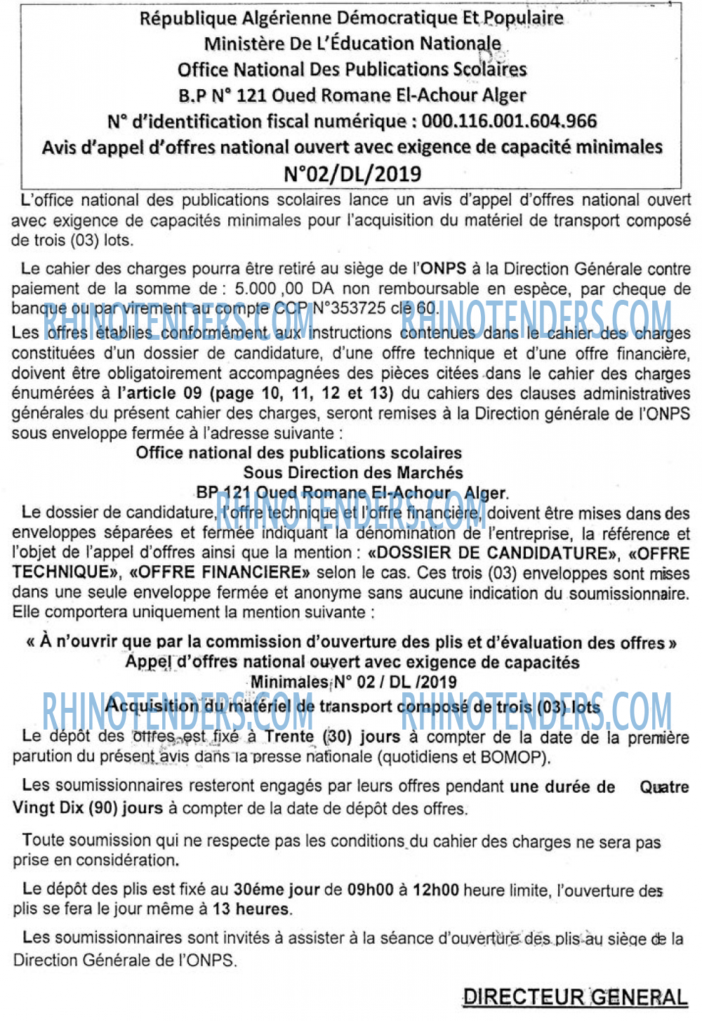 LE SOIR D'ALGERIE