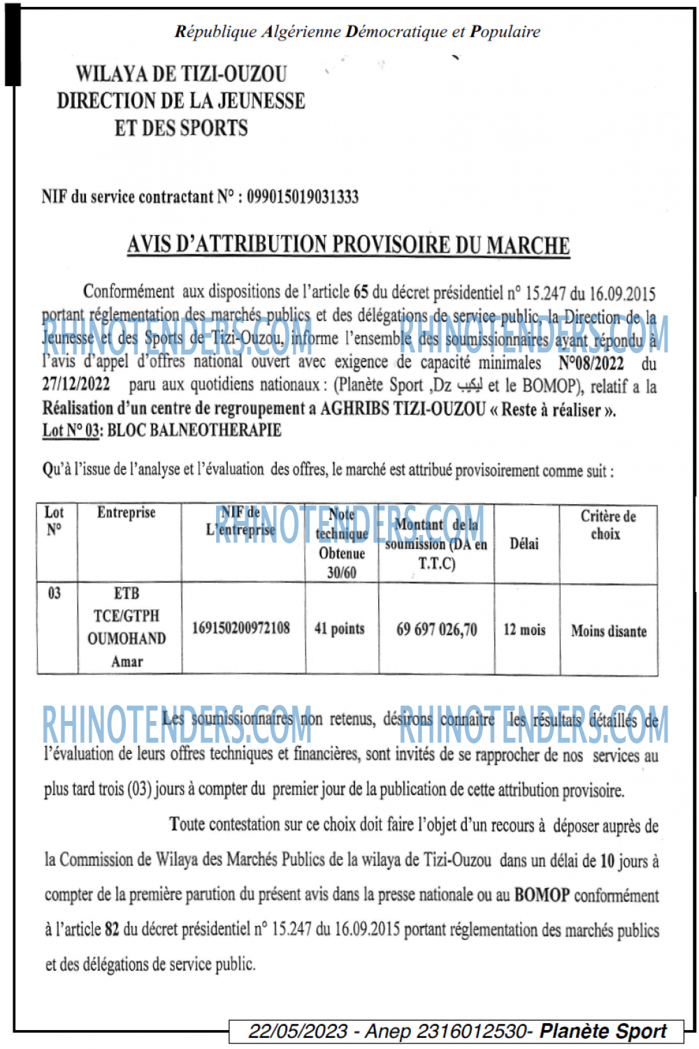 PLANETE SPORT