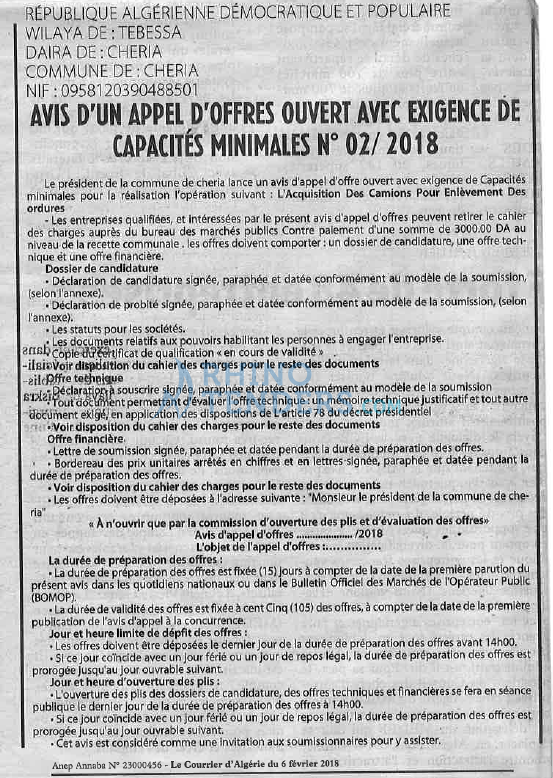 Le Courrier d'Algerie