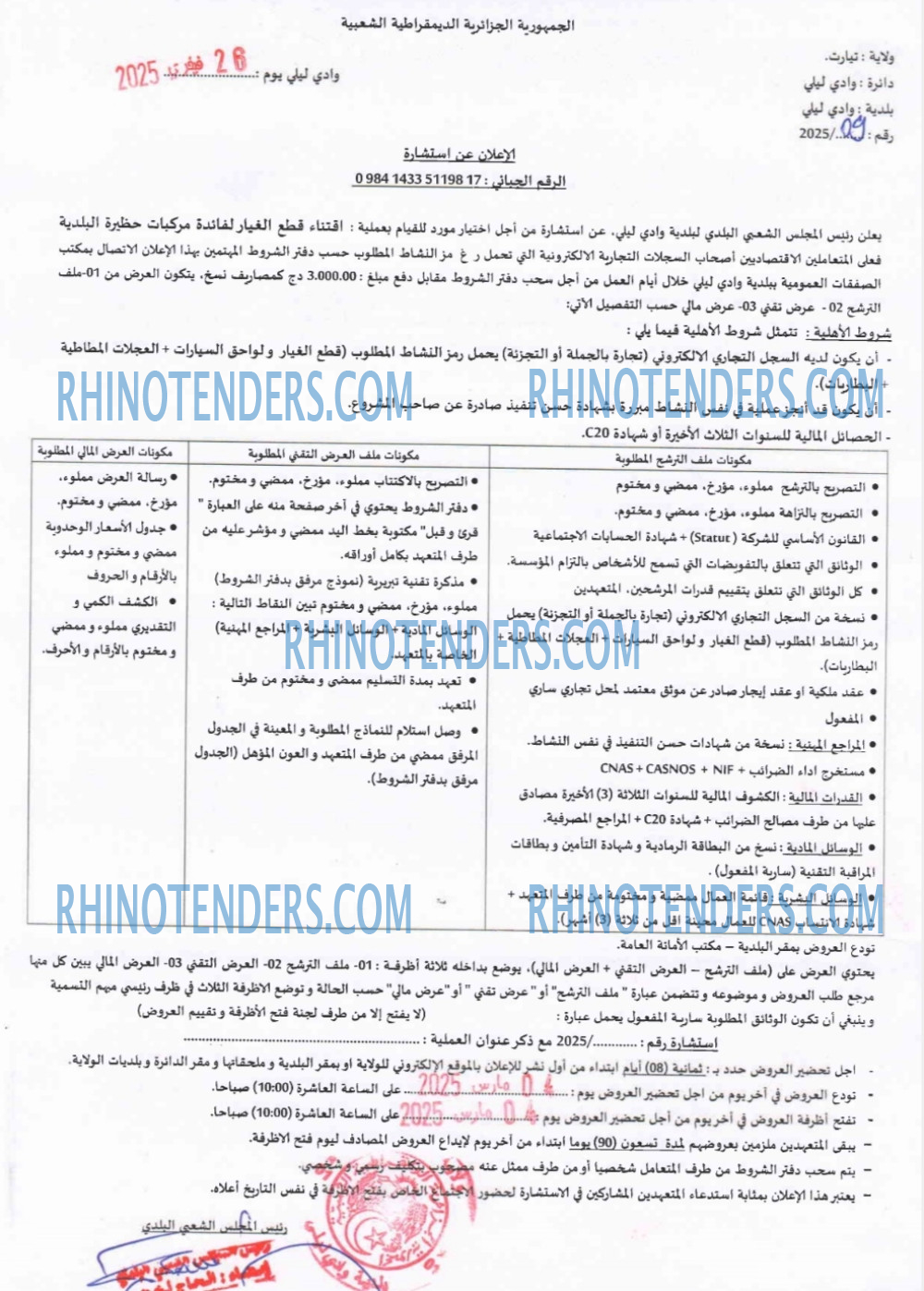 Rhinotenders