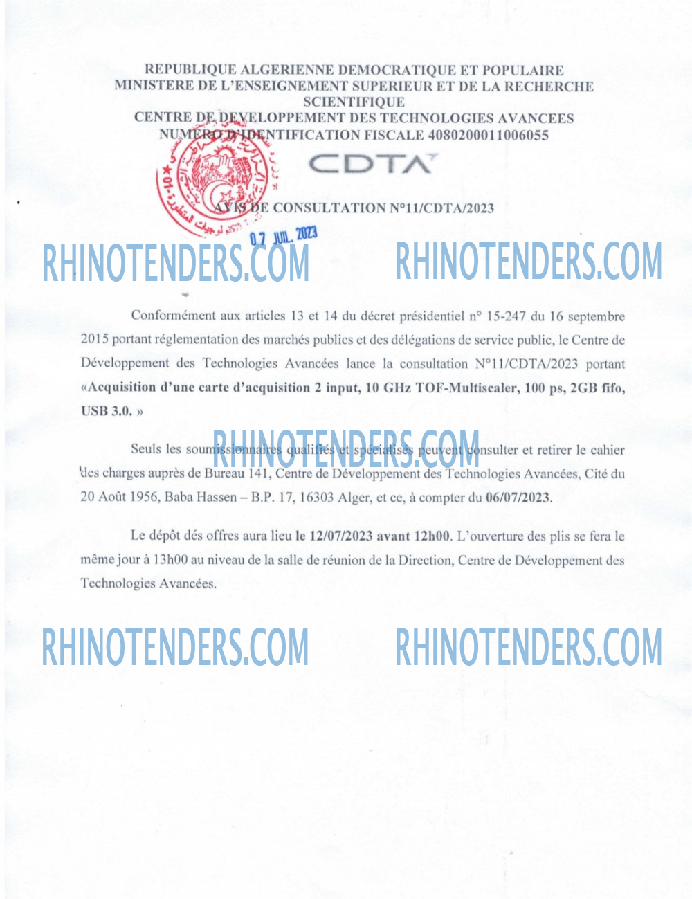 Rhinotenders