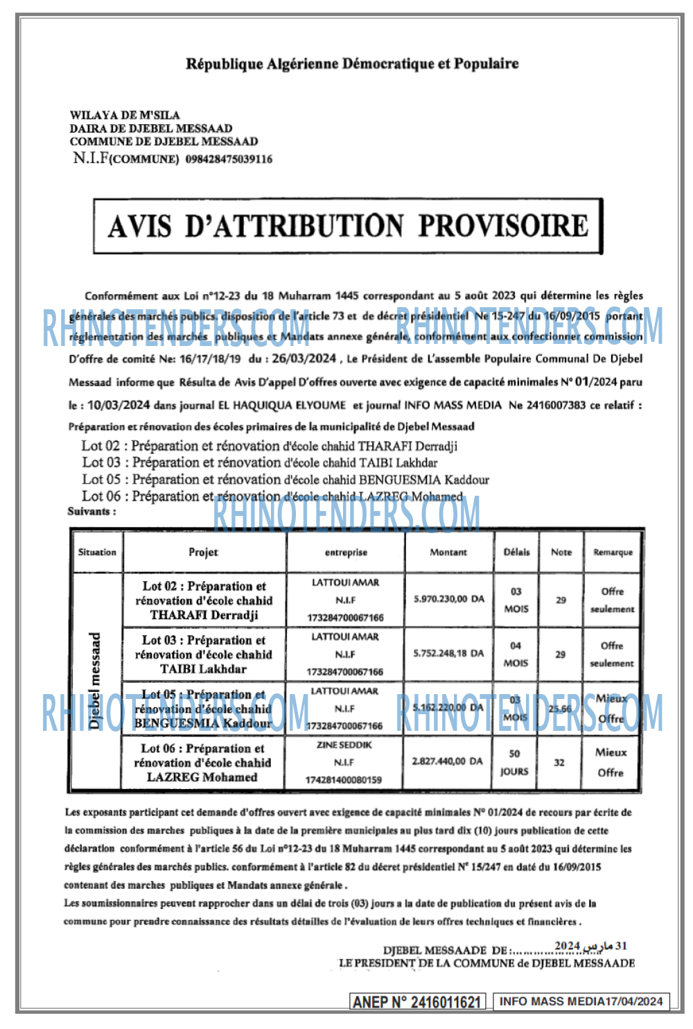 Infos Mass Media