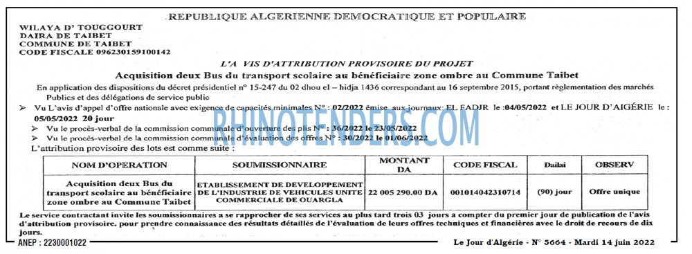 Le Jour d'Algérie