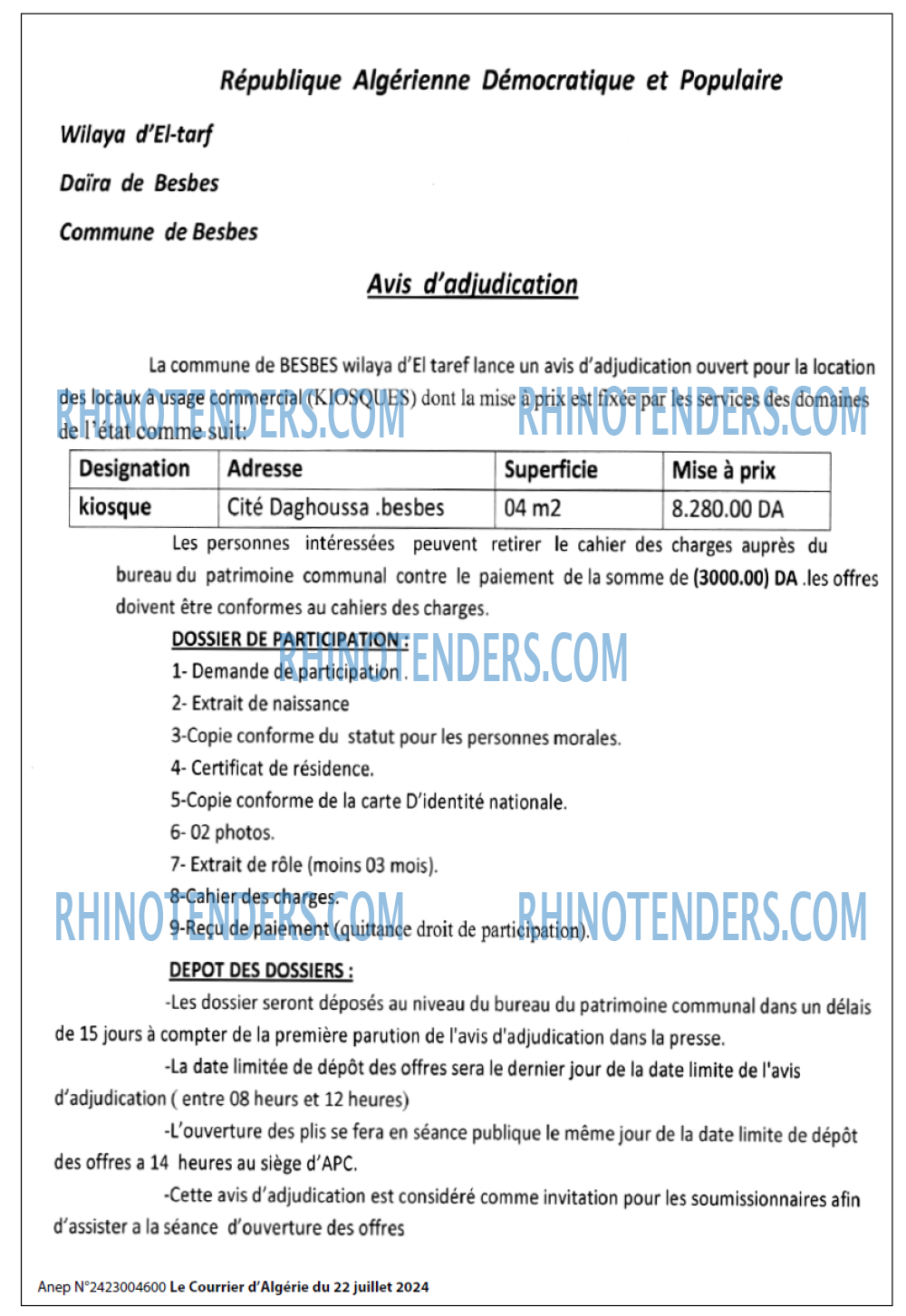 Le Courrier d'Algerie